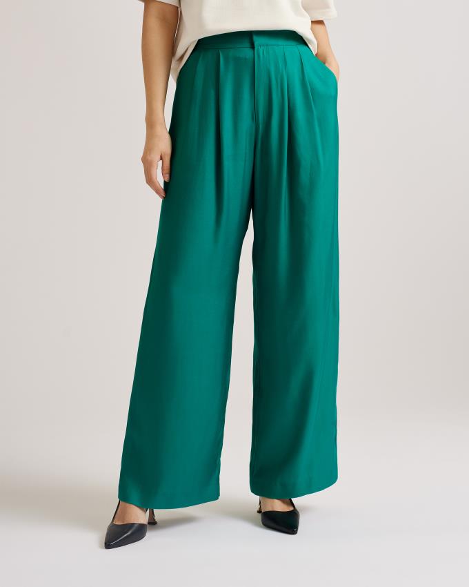 Pantalon Ted Baker Wide Leg Vert Femme | NGP-45258499